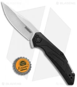 Kershaw Camshaft Assisted Opening Knife Black FRN (3" Stonewash) 1370 -Kershaw Store Kersahw Camshaft Assisted Opening Black FRN SW 1370 BHQ 106040 jr bottlecap