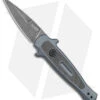 Kershaw Launch 12 Mini Stiletto Automatic Knife Gray/CF (2.5" Black Stonewash) -Kershaw Store Kershaw 12 Launch 12 Mini Stiletto Auto Gray CF Black SW BHQ 147367 jr