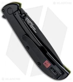 Kershaw Al Mar AM-3 Assisted Opening Knife Green G-10 (3" Black) 2335GRNBLK -Kershaw Store Kershaw Al Mar AM 3 Green G 10 Black 2335GRNBLK BHQ 71075 jr side