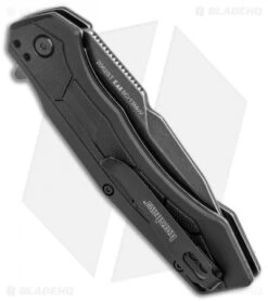 Kershaw Analyst Tanto Assisted Opening Knife Black FRN (3.25" BlackWash Serr) -Kershaw Store Kershaw Analyst Tanto Assisted Opening Black FRN BlackWash Serr 2062ST BHQ 120528 jr side