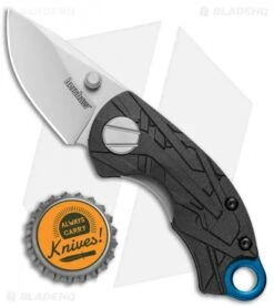 Kershaw Anso Aftereffect Liner Lock Knife Black FRN (1.70" Bead Blast) 1180 -Kershaw Store Kershaw Anso Aftereffect LL Black FRN BB 1180 BHQ 106038 jr bottlecap