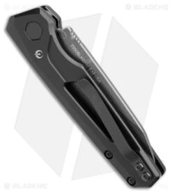 Kershaw Auto Launch 11 Black Aluminum Automatic Knife (2.75" Damascus) 7550DAM -Kershaw Store Kershaw Auto Launch 11 Black Aluminum Damascus BHQ 175624 jr side