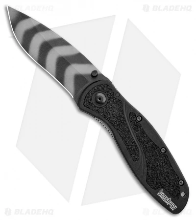 Kershaw Blur Assisted Opening Knife Black (3.375" Tiger Stripe) 1670OLKTSX 3 Kershaw Blur Assisted Opening Knife Black (3.375" Tiger Stripe) 1670OLKTSX