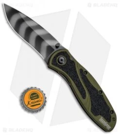 Kershaw Blur Assisted Opening Knife OD Green (3.375" Tiger Stripe) 1670OLTS 9 Kershaw Blur Assisted Opening Knife OD Green (3.375" Tiger Stripe) 1670OLTS -Kershaw Store Kershaw Blur OD Green Tiger Stripe 1670OLTS BHQ 55587 jr bottlecap 2