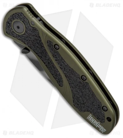 Kershaw Blur Assisted Opening Knife OD Green (3.375" Tiger Stripe) 1670OLTS 4 Kershaw Blur Assisted Opening Knife OD Green (3.375" Tiger Stripe) 1670OLTS - Image 2