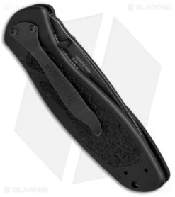 Kershaw Blur Tanto Assisted Opening Knife Black (3.375" BlackWash Serr) -Kershaw Store Kershaw Blur Tanto Black BlackWash Serr 1670TSTBWWM BHQ 68394 jr side