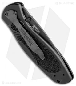 Kershaw Blur Tanto Assisted Opening Knife Black (3.375" Black Serr) 1670TBLKST -Kershaw Store Kershaw Blur Tanto Black Serr 1670TBLKST BHQ 0036 jr side 2