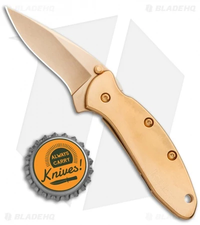 Kershaw Chive Assisted Opening Knife 24K Gold Plated (1.94" Gold) 1600G 6 Kershaw Chive Assisted Opening Knife 24K Gold Plated (1.94" Gold) 1600G - Image 4