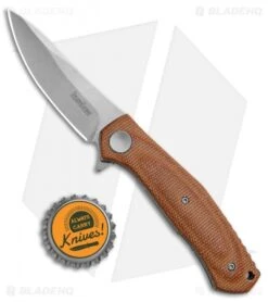 Kershaw Sinkevich Concierge Liner Lock Knife Brown Micarta (3.25" SW D2) -Kershaw Store Kershaw Concierge D2 Brown Micarta BHQ 138407 td size