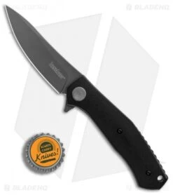Kershaw Concierge Liner Lock Knife Black G-10 (3.25" Gray) 4020 -Kershaw Store Kershaw Convierge Black G10 gray BHQ 80580 er bottlecap