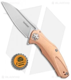 Kershaw Copper Natrix Sub-Frame Lock Knife (3.25" Stonewash) 7007CU -Kershaw Store Kershaw Copper Natrix Sub FL SW 7007CU BHQ 105984 jr bottlecap