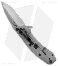 Kershaw Cryo Assisted Opening Flipper Knife Black G-10 (2.75" D2) Exclusive -Kershaw Store Kershaw Cryo Assisted Opening Flipper Knife Black G 10 D2 Exclusive BHQ 91319 kp open back 2