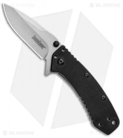 Kershaw Cryo Assisted Opening Flipper Knife Black G-10 (2.75" D2) Exclusive