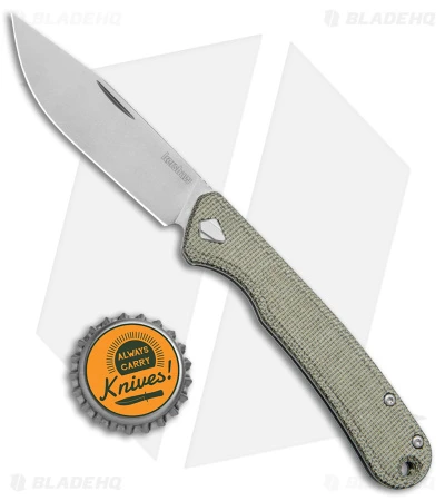 Kershaw Federalist Folding Knife Green Micarta (3.25" Stonewash) 4320 6 Kershaw Federalist Folding Knife Green Micarta (3.25" Stonewash) 4320 - Image 4