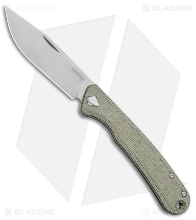 Kershaw Federalist Folding Knife Green Micarta (3.25" Stonewash) 4320 3 Kershaw Federalist Folding Knife Green Micarta (3.25" Stonewash) 4320