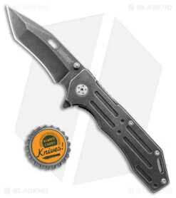Kershaw Lifter Assisted Opening Flipper Knife (3.5" BlackWash) 1302BW -Kershaw Store Kershaw Filter FL BlackWash BHQ 176771 jr bottlecap