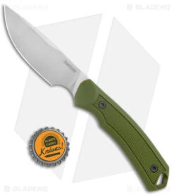 Kershaw Deschutes Skinner Fixed Blade Knife Green (3.9" Stonewash) 1883 -Kershaw Store Kershaw Fixed Blade Green SW 1883 jr bottlecap