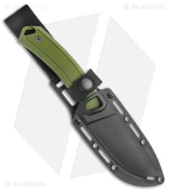 Kershaw Deschutes Skinner Fixed Blade Knife Green (3.9" Stonewash) 1883 -Kershaw Store Kershaw Fixed Blade Green SW 1883 jr sheath