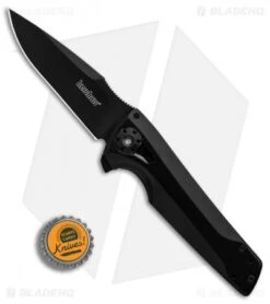 Kershaw Flythrough Frame Lock Knife (3" Black) 1988 10 Kershaw Flythrough Frame Lock Knife (3" Black) 1988 -Kershaw Store Kershaw Flythrough Black BHQ 80578 er bottlecap