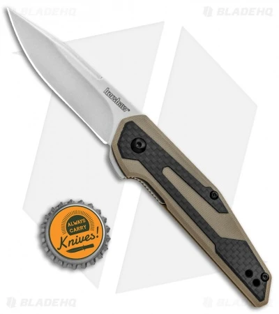 Kershaw Anso Fraxion Liner Lock Knife CF/Tan G-10 (2.75" Stonewash) 1160TAN 6 Kershaw Anso Fraxion Liner Lock Knife CF/Tan G-10 (2.75" Stonewash) 1160TAN - Image 4