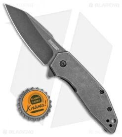 Kershaw Gravel Assisted Opening Knife Stainless Steel (2.5" BlackWash ) 2065 -Kershaw Store Kershaw Gravel Assisted Opening Stainless Steel Black Wash 2065 BHQ 106045 jr bottlecap