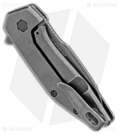 Kershaw Gravel Assisted Opening Knife Stainless Steel (2.5" BlackWash ) 2065 -Kershaw Store Kershaw Gravel Assisted Opening Stainless Steel Black Wash 2065 BHQ 106045 jr side