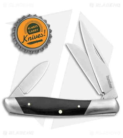 Kershaw Iredale Slip Joint Knife Black Canvas Micarta (2.6" Satin) 4386 6 Kershaw Iredale Slip Joint Knife Black Canvas Micarta (2.6" Satin) 4386 - Image 4