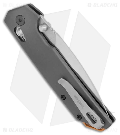 Kershaw Iridium Bar Lock Knife Gray Aluminum (3.5" Satin D2) 2038 5 Kershaw Iridium Bar Lock Knife Gray Aluminum (3.5" Satin D2) 2038 - Image 3