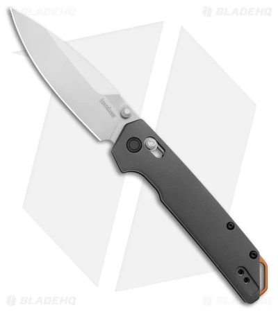 Kershaw Iridium Bar Lock Knife Gray Aluminum (3.5" Satin D2) 2038 3 Kershaw Iridium Bar Lock Knife Gray Aluminum (3.5" Satin D2) 2038