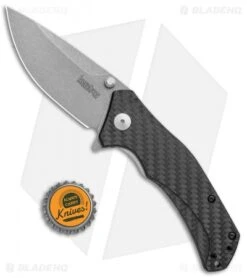 Kershaw Knockout Assisted Opening Knife Carbon Fiber (3.25" SW M390) 1870CFM390 -Kershaw Store Kershaw Knockout Assisted Opening CF SW 1870CFM390 BHQ 109087 jr bottlecap