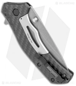Kershaw Knockout Assisted Opening Knife Carbon Fiber (3.25" SW M390) 1870CFM390 -Kershaw Store Kershaw Knockout Assisted Opening CF SW 1870CFM390 BHQ 109087 jr side