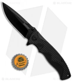 Kershaw 1338B A/O Liner Lock Knife Black GFN (3.5" Black) 9 Kershaw 1338B A/O Liner Lock Knife Black GFN (3.5" Black) -Kershaw Store Kershaw LL A O Black 1338B BHQ 85041 jr bottlecap