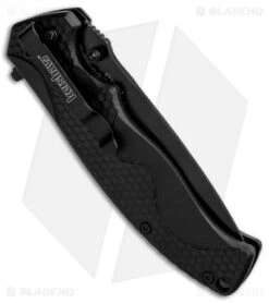 Kershaw 1338B A/O Liner Lock Knife Black GFN (3.5" Black) 8 Kershaw 1338B A/O Liner Lock Knife Black GFN (3.5" Black) -Kershaw Store Kershaw LL A O Black 1338B BHQ 85041 jr side