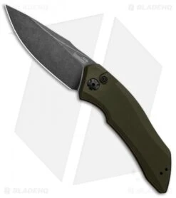 Kershaw Store 27 Kershaw Launch 1 Automatic Knife Olive Green Aluminum (3.4" BlackWash) 7100OLBW