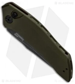 Kershaw Store -Kershaw Store Kershaw Launch 1 Automatic Olive Green Aluminum BlackWash 7100OLBW BHQ 91250 jr spine