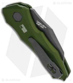 Kershaw Launch 10 Automatic Knife Olive Green (1.9" Black) 7350OLBLK -Kershaw Store Kershaw Launch 10 Auto Olive Green Black KER7350OLBLK BHQ 115105 jr side