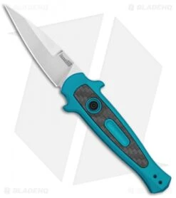 Kershaw Store 21 Kershaw Launch 12 Mini Stiletto Automatic Knife Teal (2.5" Stonewash)