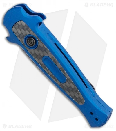 Kershaw Launch 12 Mini Stiletto Automatic Knife Blue/CF (2.5" Black) 7125BLUBLK 4 Kershaw Launch 12 Mini Stiletto Automatic Knife Blue/CF (2.5" Black) 7125BLUBLK - Image 2