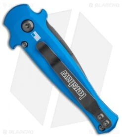 Kershaw Launch 12 CA Legal Mini Stiletto Automatic Knife Blue (1.9" Black) -Kershaw Store Kershaw Launch 12 Mini Stiletto Automatic Knife Blue 2.5 Black 7130BLUBLK BHQ 117930 LS Side