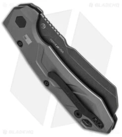 Kershaw Launch 14 Automatic Knife Cleaver Gray Al (3.4" Black SW) 7850 8 Kershaw Launch 14 Automatic Knife Cleaver Gray Al (3.4" Black SW) 7850 -Kershaw Store Kershaw Launch 14 Auto Cleaver BlackWash 7850 BHQ 139777 jr side