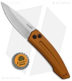 Kershaw Launch 2 Automatic Knife Bronze Aluminum (3.4" Stonewash) 7200EBSW -Kershaw Store Kershaw Launch 2 Auto Bronze Alum SW KER7200EBSW BHQ 90333 jr bottlecap