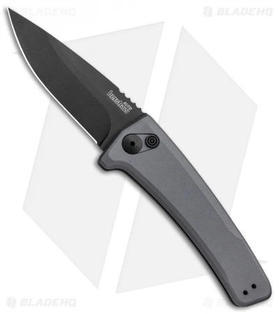 Kershaw Launch 3 Automatic Knife Gray Aluminum (3.4" Black) 7300GRYBLK 3 Kershaw Launch 3 Automatic Knife Gray Aluminum (3.4" Black) 7300GRYBLK