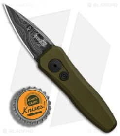 Kershaw Launch 4 CA Legal Automatic Knife OD Green (1.9" Damascus) BHQ Exclusive 15 Kershaw Launch 4 CA Legal Automatic Knife OD Green (1.9" Damascus) BHQ Exclusive -Kershaw Store Kershaw Launch 4 CA Legal OD Green Damascus BHQ 91063 er bottlecap