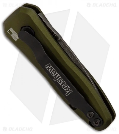 Kershaw Launch 4 CA Legal Automatic Knife OD Green (1.9" Damascus) BHQ Exclusive 4 Kershaw Launch 4 CA Legal Automatic Knife OD Green (1.9" Damascus) BHQ Exclusive - Image 2