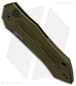 Kershaw Launch 6 Automatic Knife OD Green (3.75" Black) 7800OLBLK -Kershaw Store Kershaw Launch 6 Olive Black BHQ 89519 er spine