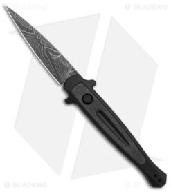 Kershaw Store 23 Kershaw Launch 8 Stiletto Automatic Knife Black/CF (3.6" Damascus)