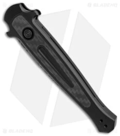 Kershaw Store -Kershaw Store Kershaw Launch 8 Stiletto Automatic Knife Black CF 3in Damascus BHQ 145172 td spine