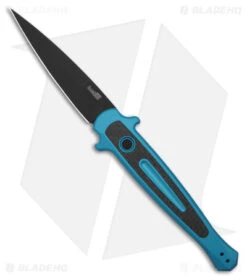 Kershaw Store 31 Kershaw Launch 8 Stiletto Automatic Knife Teal/CF (3.5" Black) 7150TEALBLK