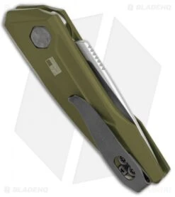Kershaw Launch 9 Automatic Knife OD Green (1.8" Working Finish) 7250OLSW -Kershaw Store Kershaw Launch 9 Auto OD Green Working KER7250OLSW BHQ 113298 jr side