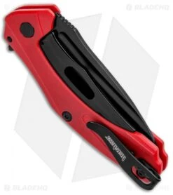 Kershaw Mini Natrix Sub-Frame Lock Knife Red G-10 (2.75" Black) 7006RDBLK -Kershaw Store Kershaw Mini Natrix Sub FL Red G 10 Black KS7006RDBLK BHQ 92520 jr side